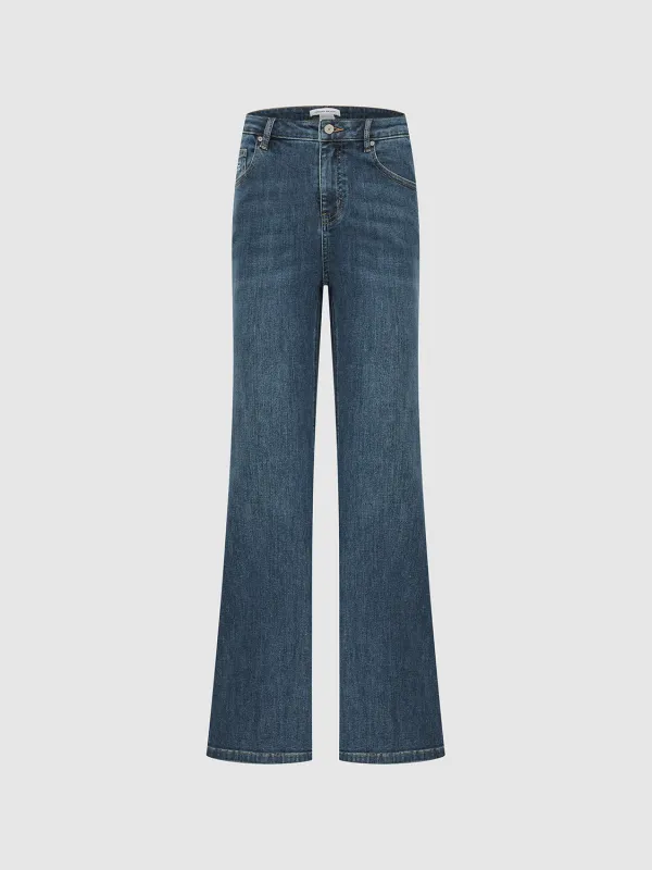 Skinny Denim Flared Jeans sold by Urban Revivo