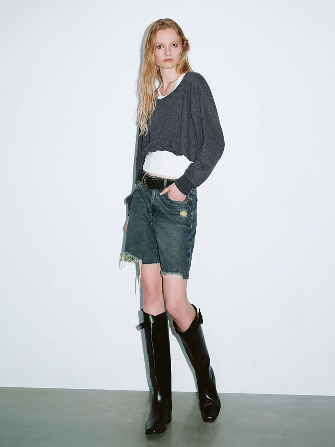 2 In 1 Loose Sweatshirts sold by Urban Revivo product image thumbnail 4