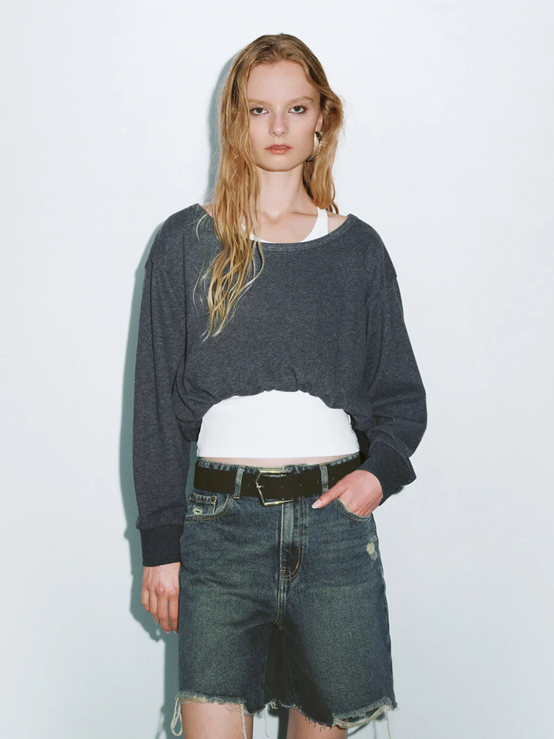 2 In 1 Loose Sweatshirts sold by Urban Revivo