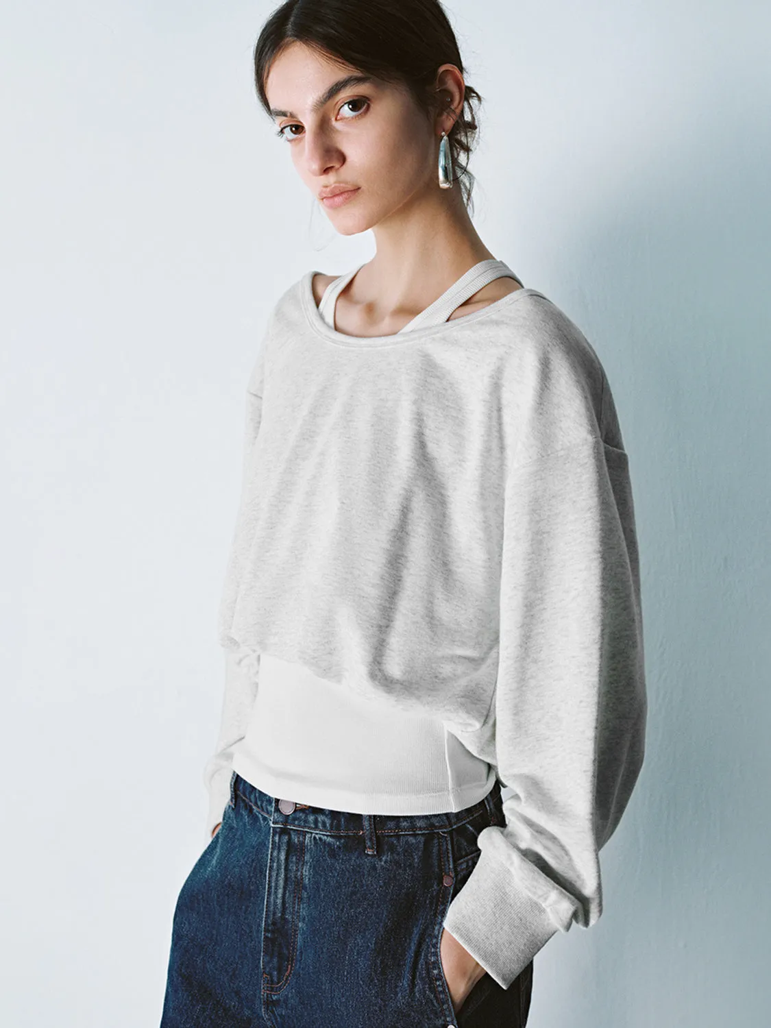 2 In 1 Loose Sweatshirts sold by Urban Revivo product image thumbnail 5