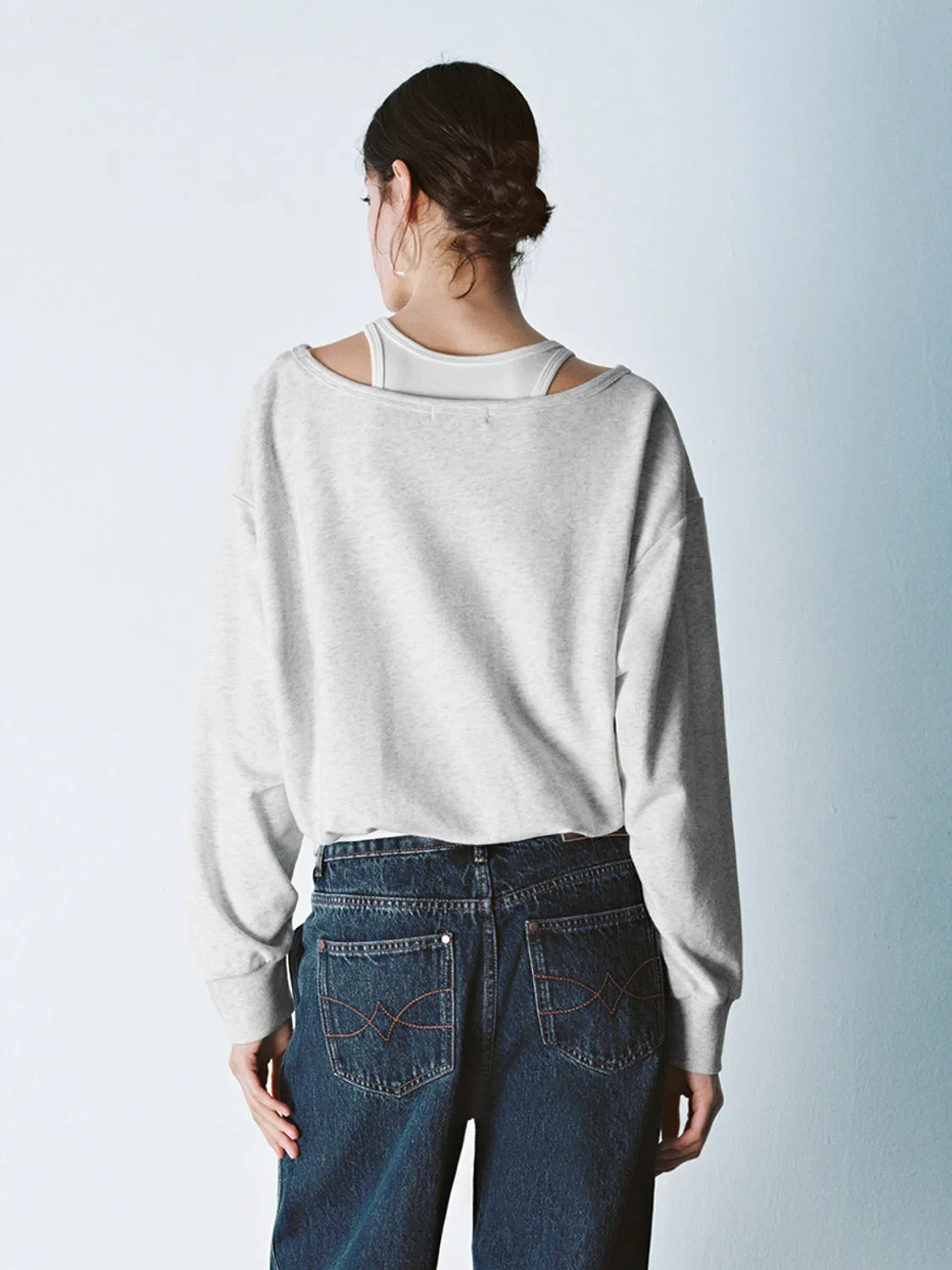 2 In 1 Loose Sweatshirts sold by Urban Revivo product image thumbnail 2