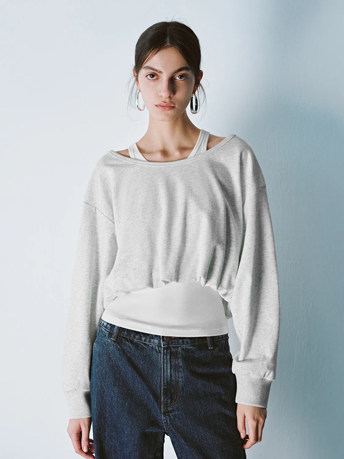 2 In 1 Loose Sweatshirts sold by Urban Revivo product image thumbnail 4