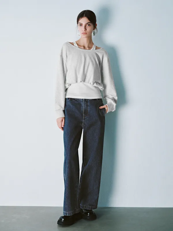 2 In 1 Loose Sweatshirts sold by Urban Revivo