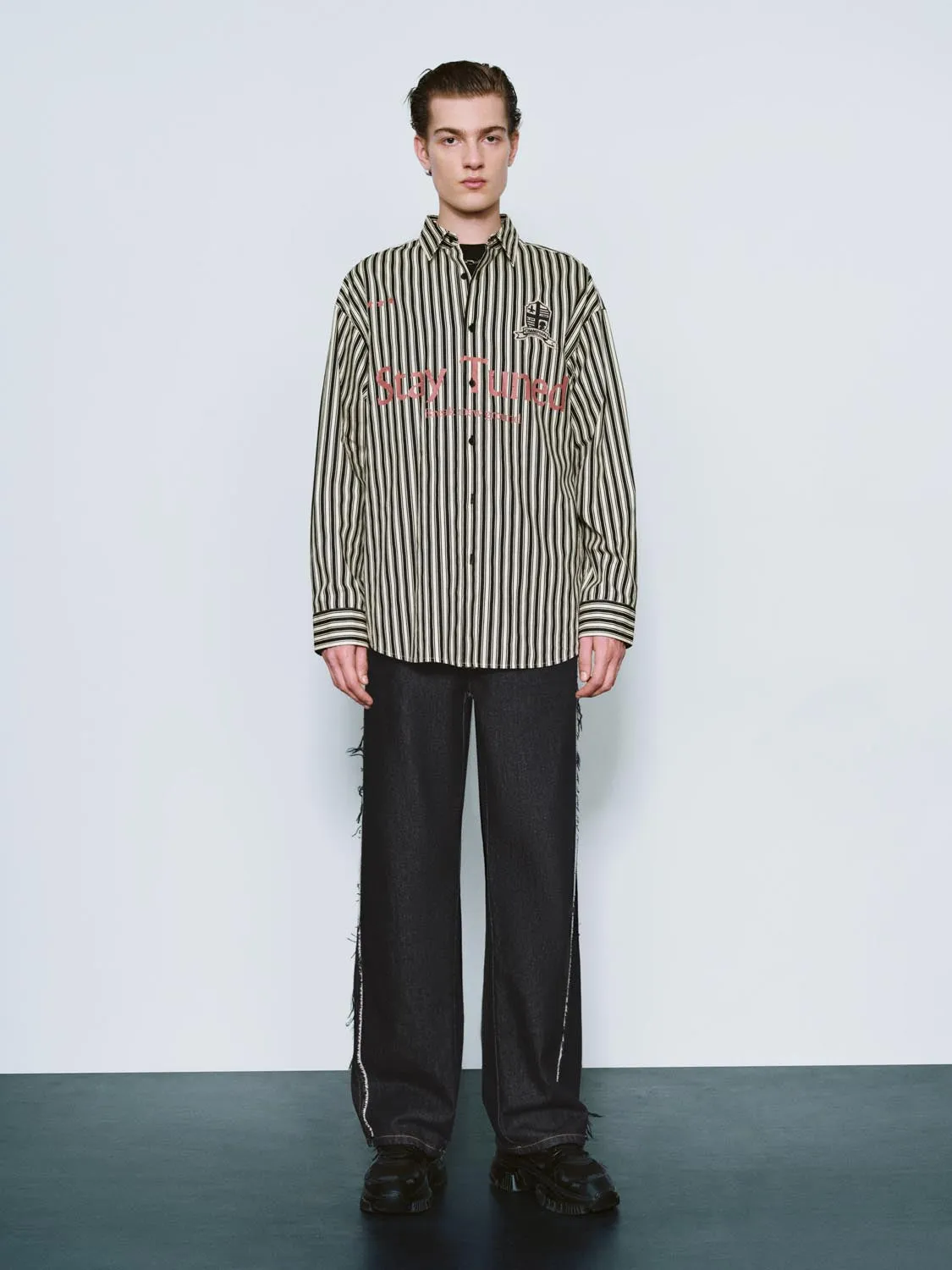 Striped Printed Long Sleeve Shirts sold by Urban Revivo product image thumbnail 5