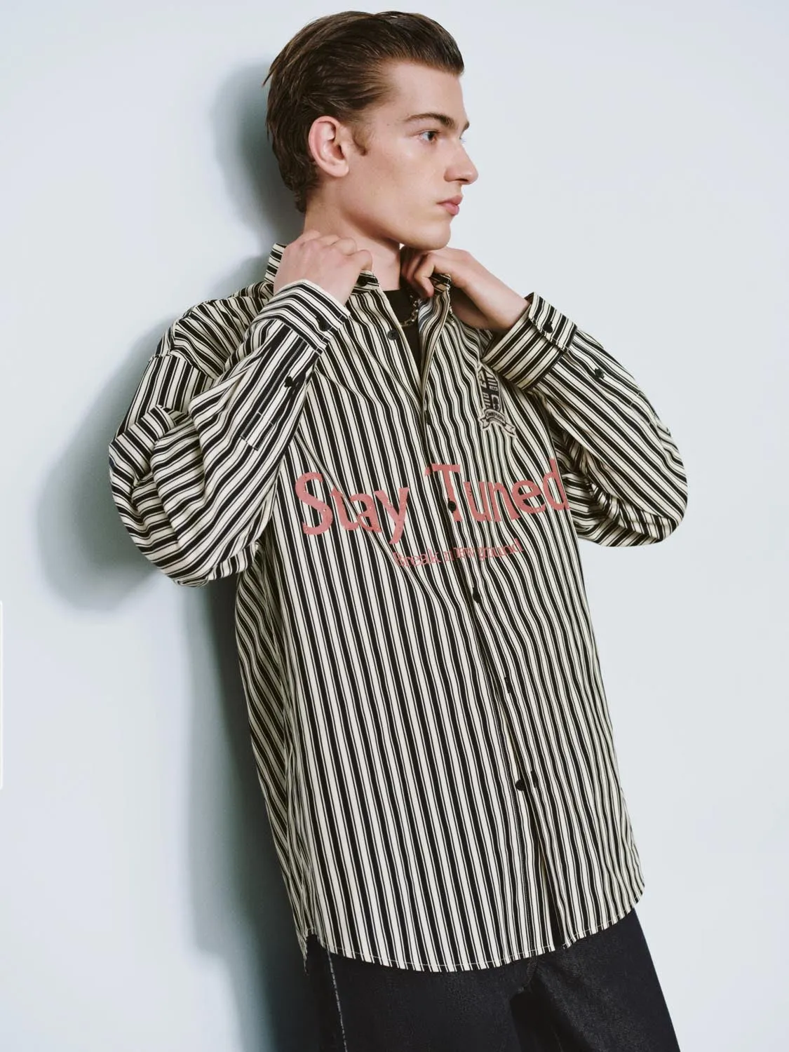 Striped Printed Long Sleeve Shirts sold by Urban Revivo product image thumbnail 2