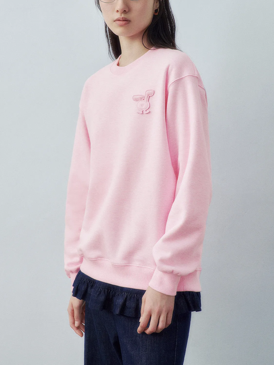 Crew Neck Loose Sweatshirts sold by Urban Revivo product image thumbnail 2