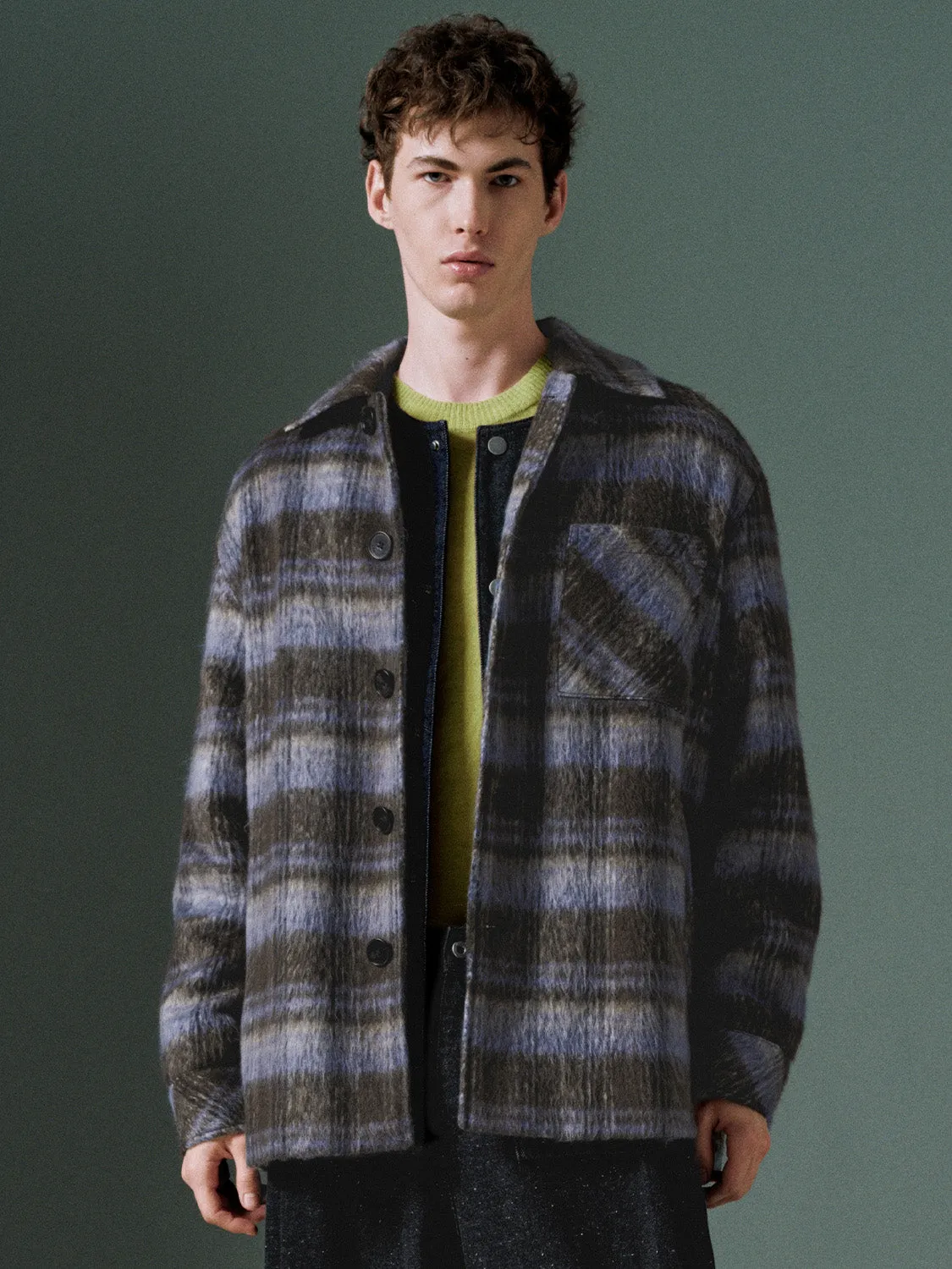 Plaid Button Up Jackets sold by Urban Revivo