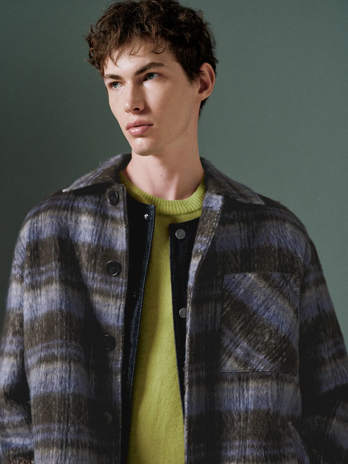 Plaid Button Up Jackets sold by Urban Revivo product image thumbnail 5