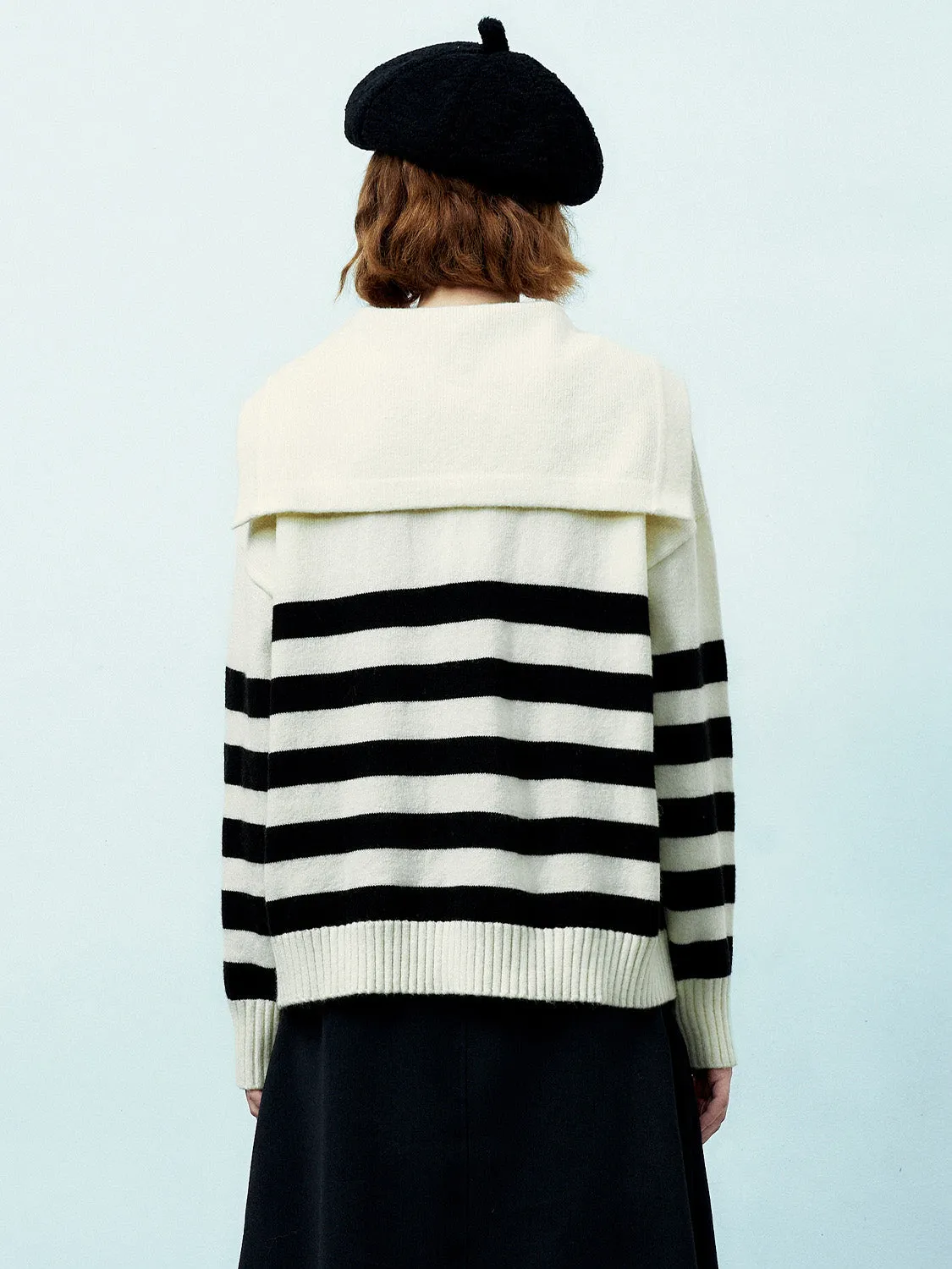 Striped Loose Knitted T-Shirts sold by Urban Revivo product image thumbnail 3