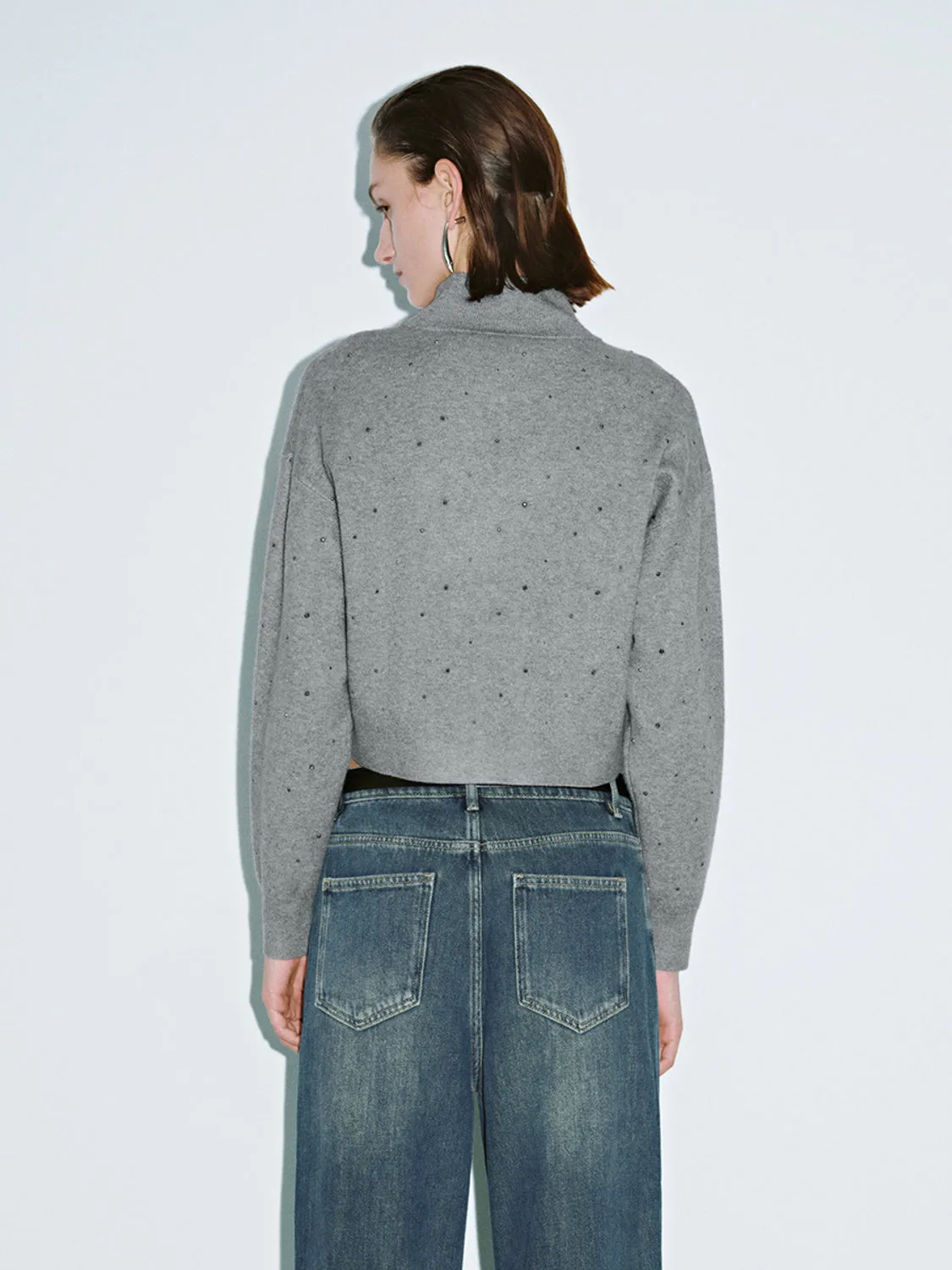 Long Sleeve Knitted T-Shirts sold by Urban Revivo product image thumbnail 2