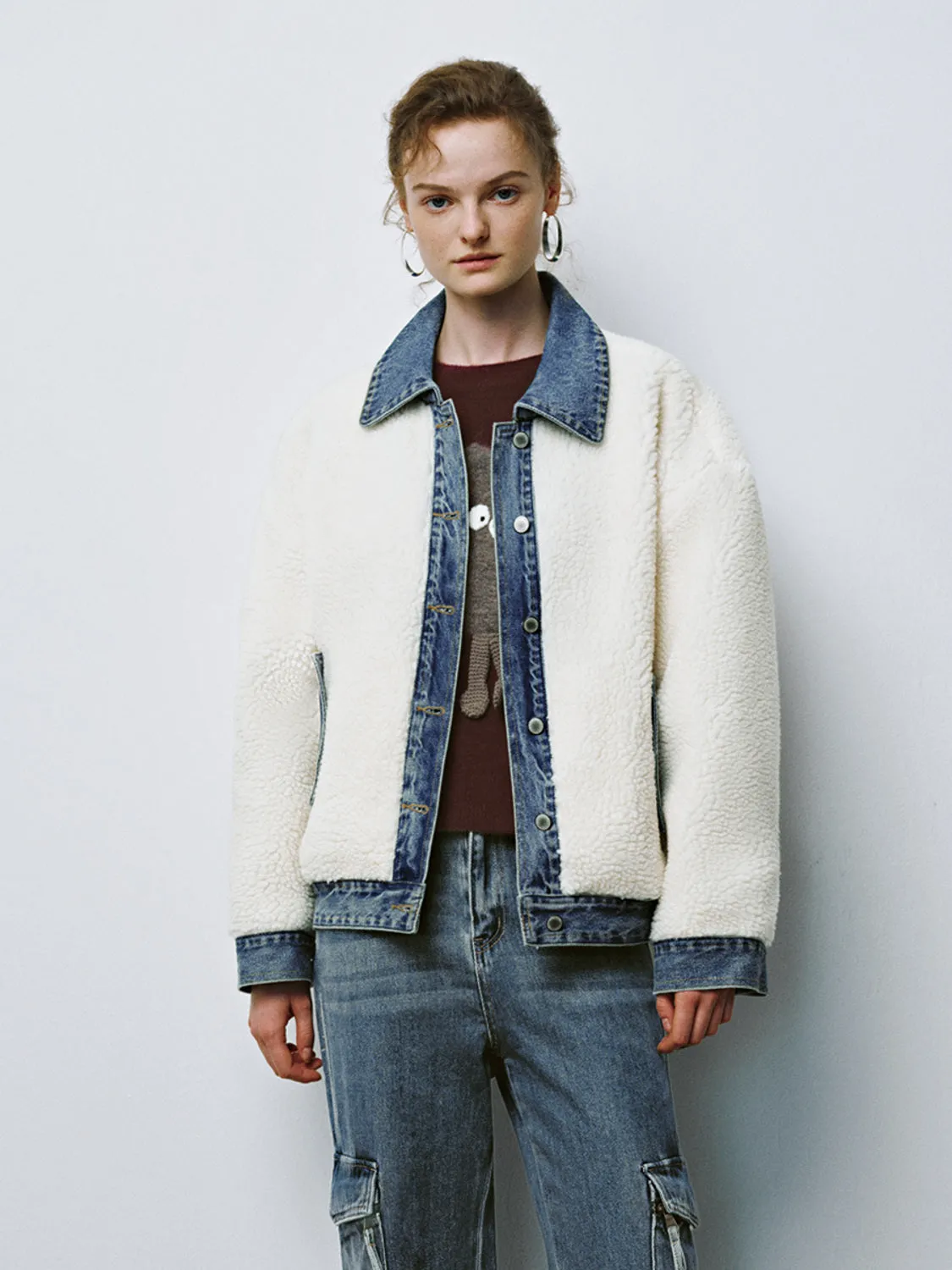 Denim Hem Button Up Jackets sold by Urban Revivo