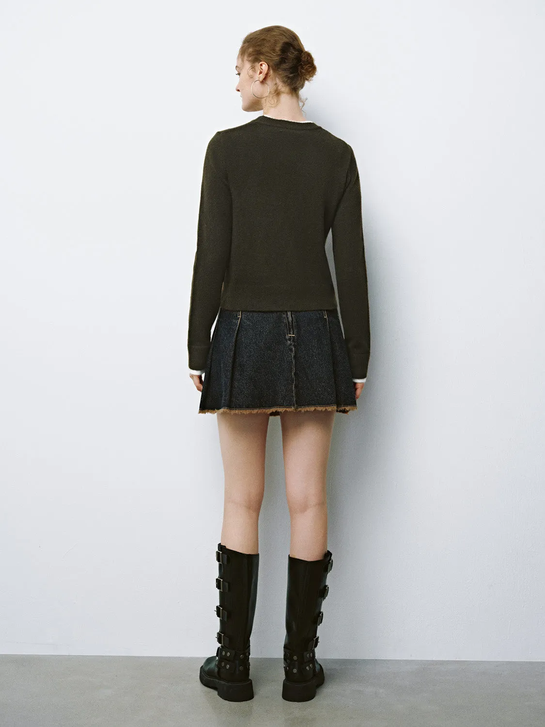 Cropped Knitted T-Shirts sold by Urban Revivo product image thumbnail 3