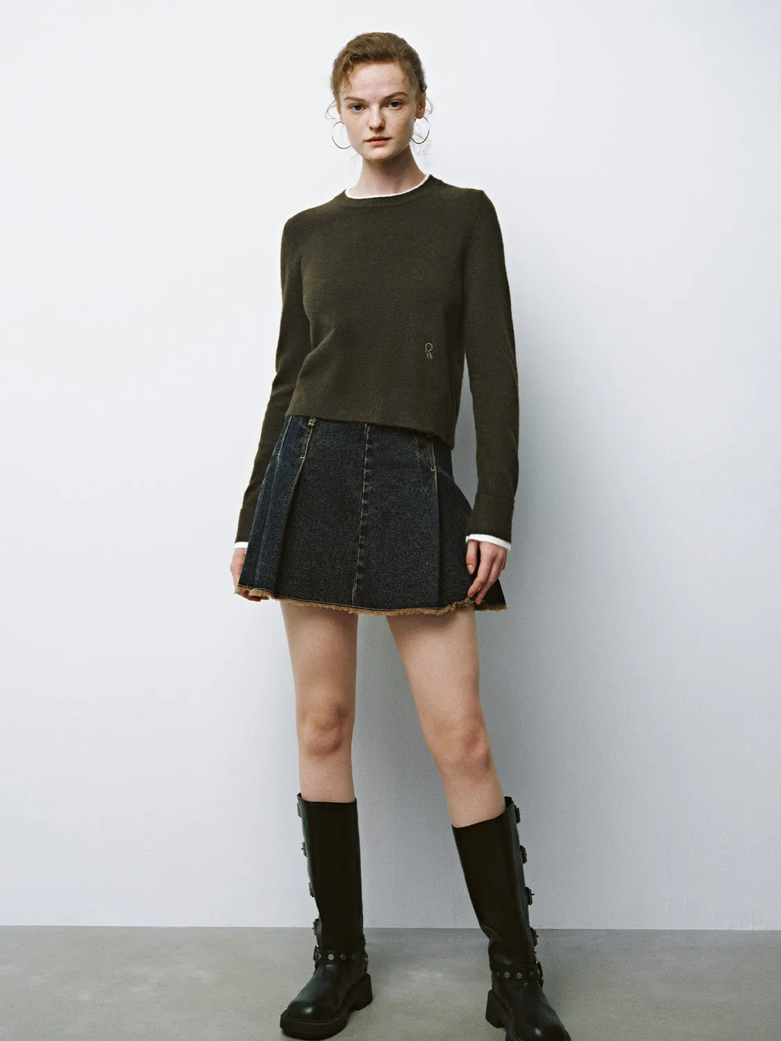 Cropped Knitted T-Shirts sold by Urban Revivo product image thumbnail 4