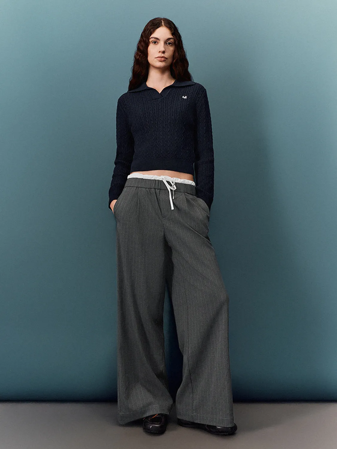 Cropped Knitted T-Shirts sold by Urban Revivo product image thumbnail 4