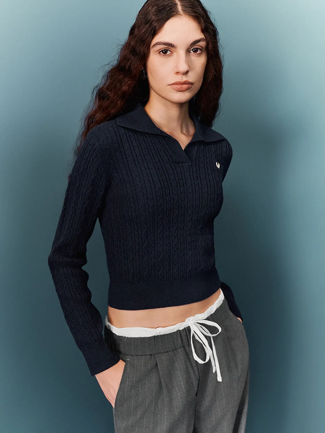 Cropped Knitted T-Shirts sold by Urban Revivo
