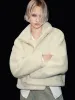 Fluffy High Collar Loose Jackets sold by Urban Revivo