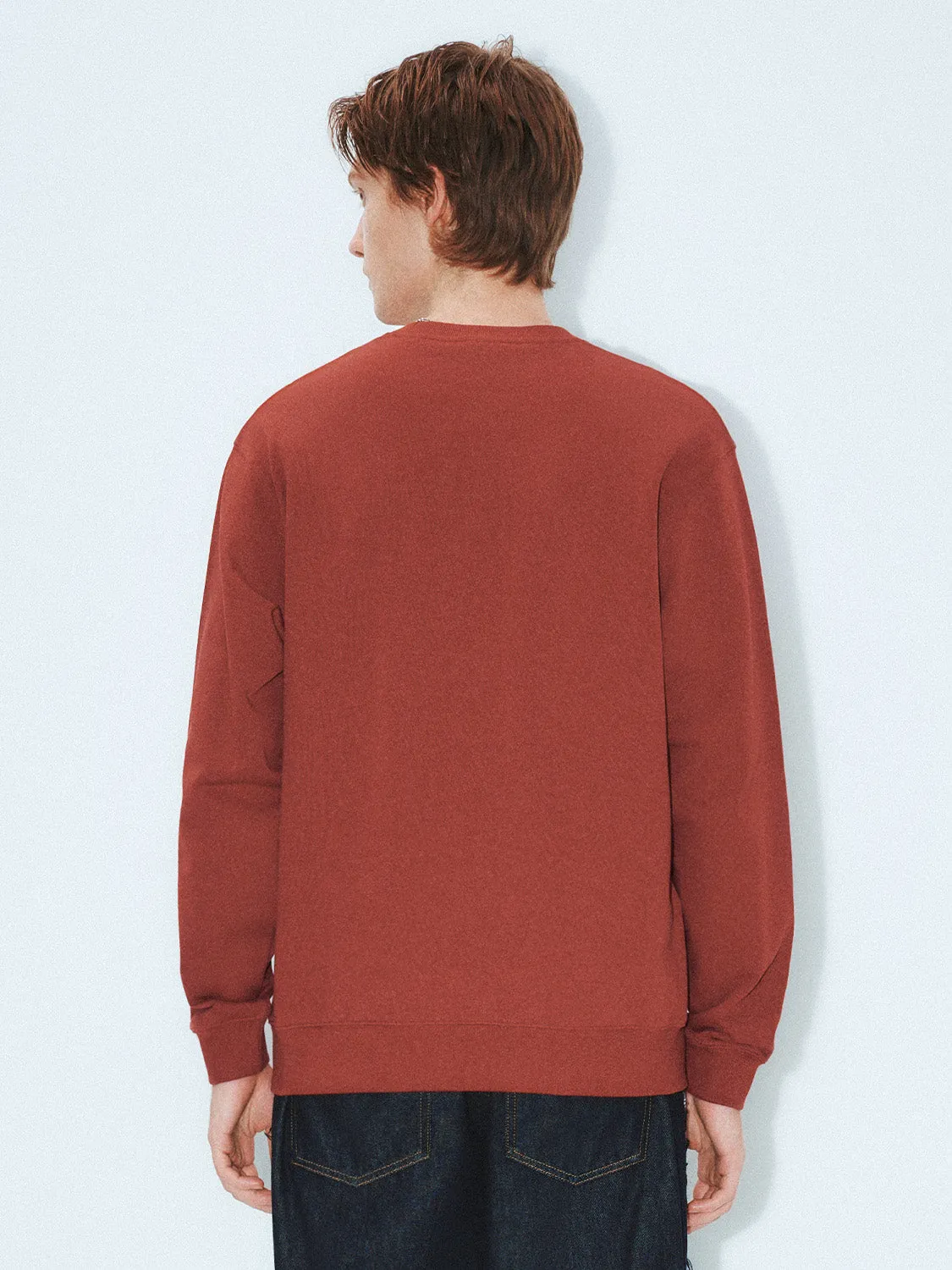 Crew Neck Sweatshirts sold by Urban Revivo product image thumbnail 3