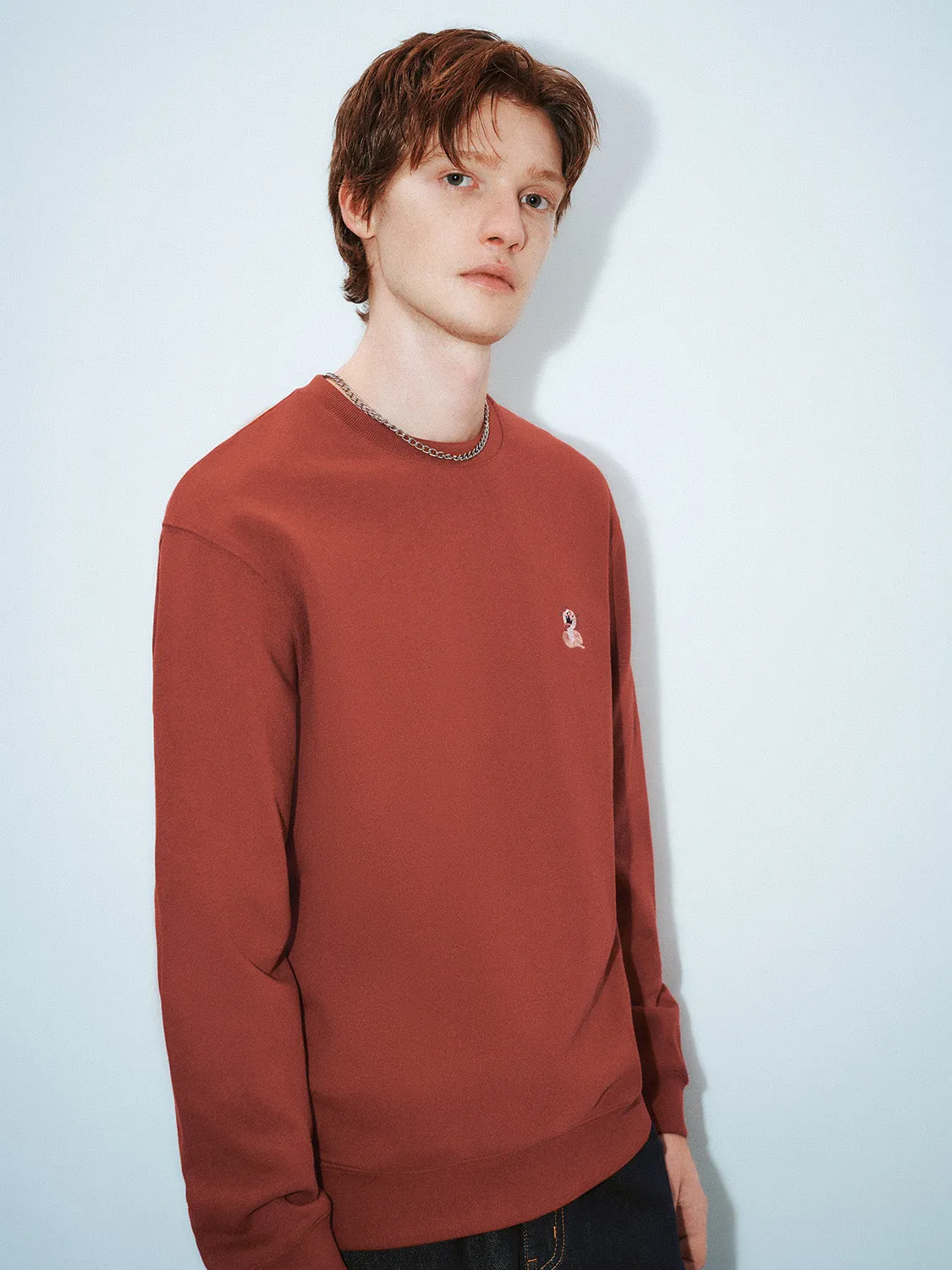 Crew Neck Sweatshirts sold by Urban Revivo product image thumbnail 2
