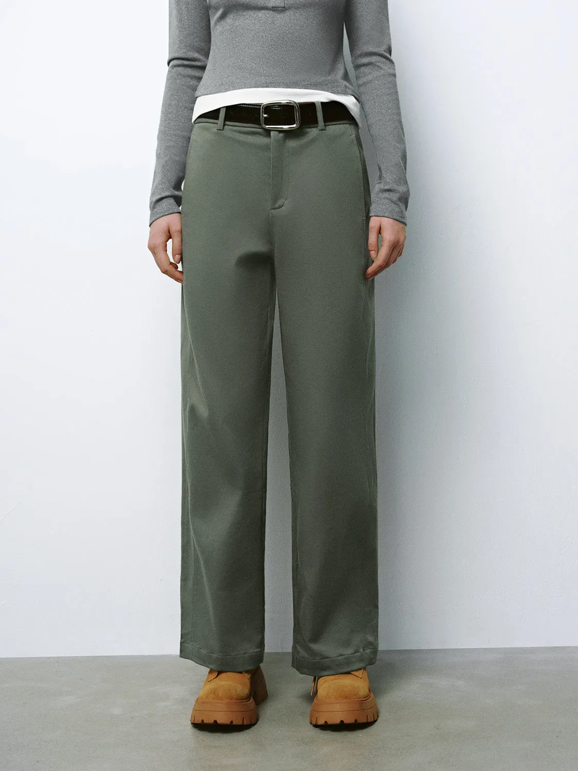 Regular Straight Pants sold by Urban Revivo product image thumbnail 2