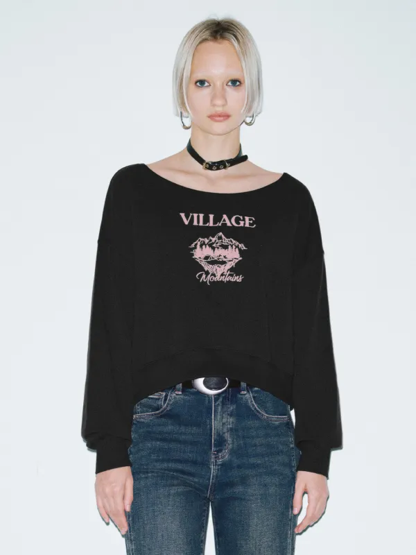 Crew Neck Loose Sweatshirts sold by Urban Revivo