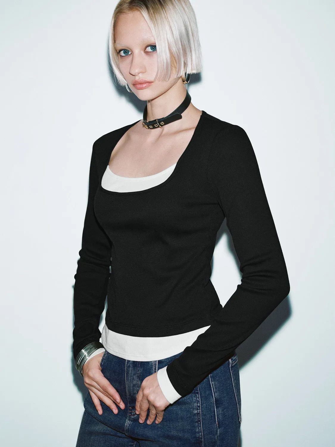 2 In 1 Skinny T-Shirts sold by Urban Revivo product image thumbnail 2