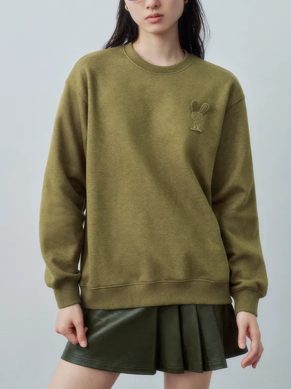 Crew Neck Loose Sweatshirts sold by Urban Revivo