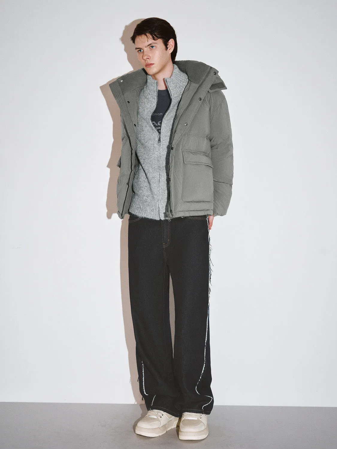 Quilted Down Outerwear Puffer Jackets sold by Urban Revivo product image thumbnail 4