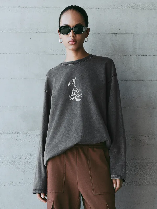 Crew Neck Loose T-Shirts sold by Urban Revivo