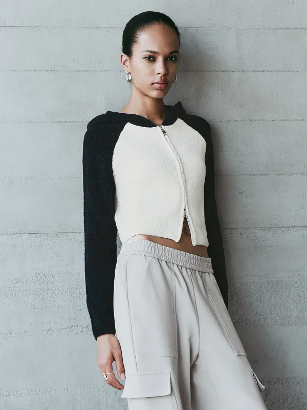 Zip Up Front Knitted Cardigans sold by Urban Revivo