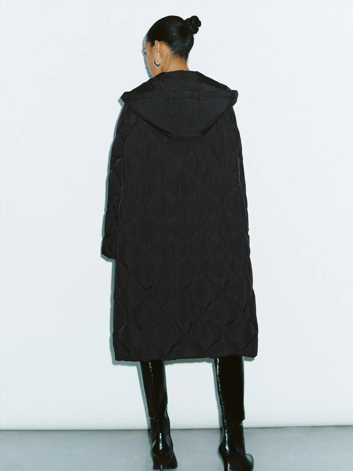 Zip Up Front Quilted Down Outerwear sold by Urban Revivo product image thumbnail 3
