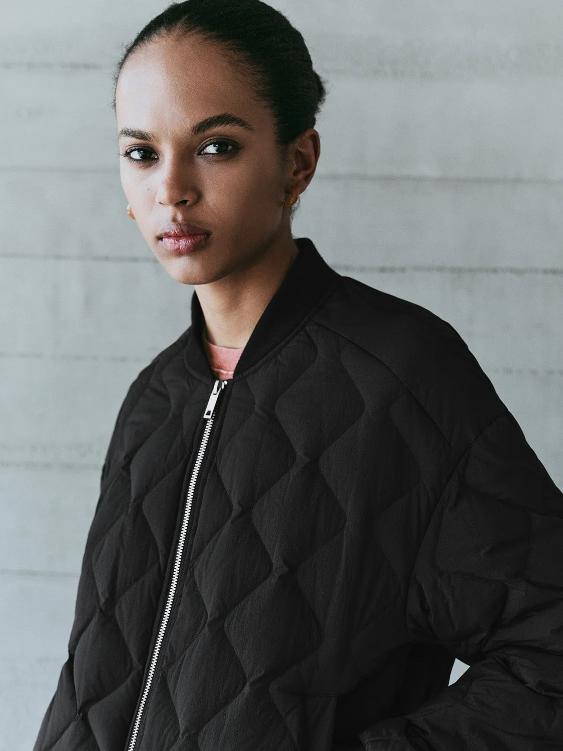 Zip Up Front Quilted Down Outerwear sold by Urban Revivo product image thumbnail 5