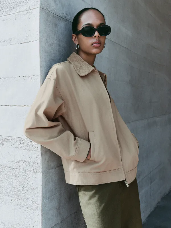 Zip Up Front Lapel Jackets sold by Urban Revivo
