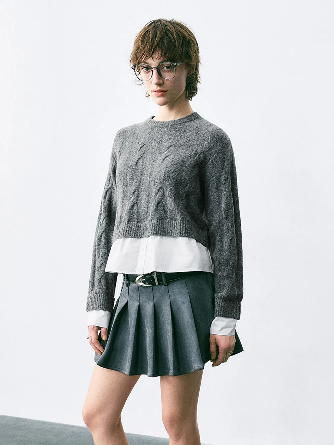 Crew Neck Knitted T-Shirts sold by Urban Revivo product image thumbnail 5