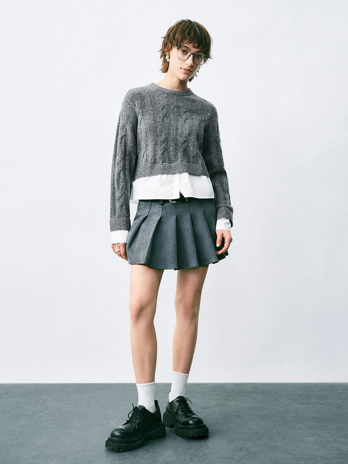 Crew Neck Knitted T-Shirts sold by Urban Revivo product image thumbnail 4