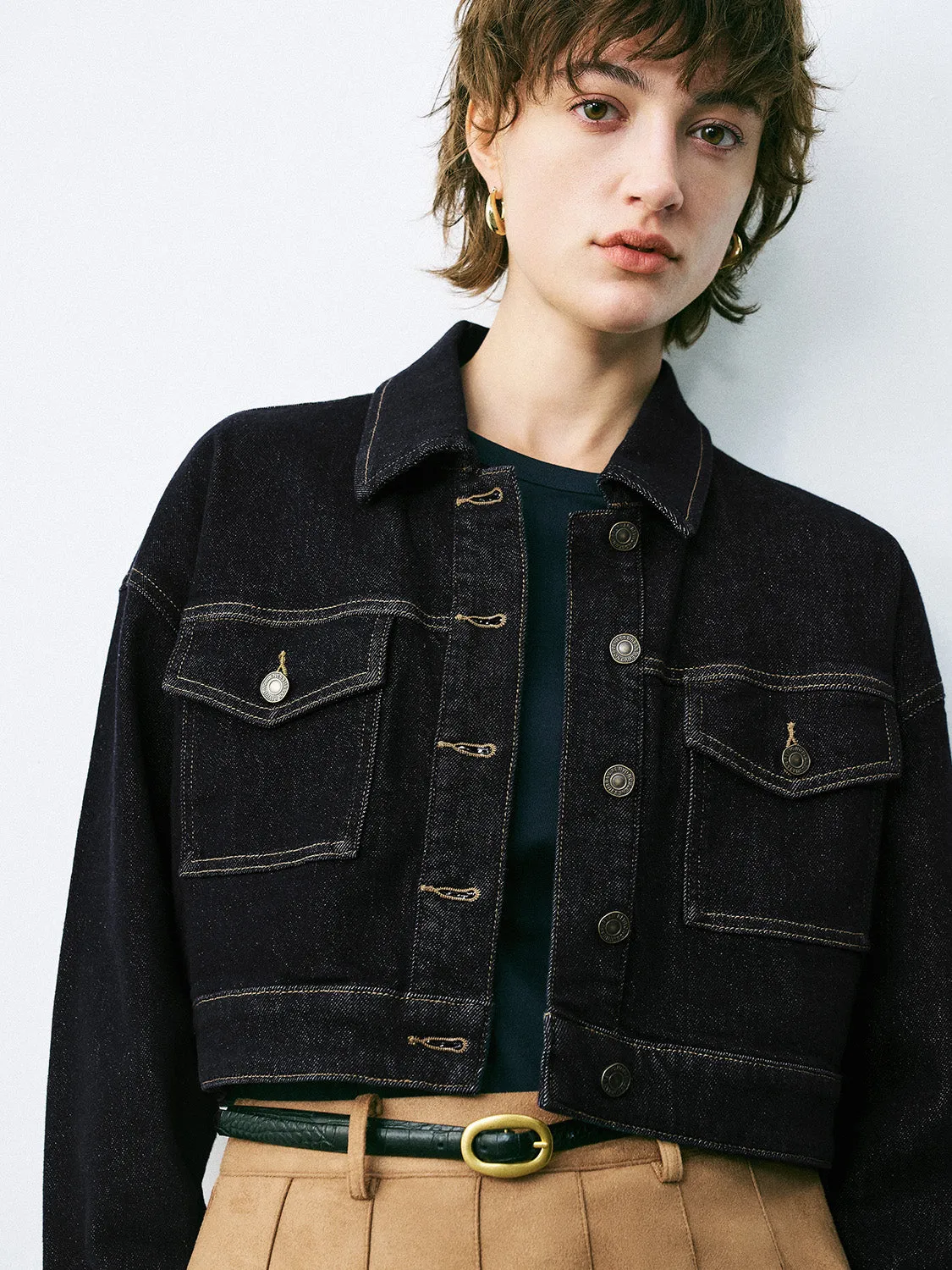 Button Up Denim Jackets sold by Urban Revivo product image thumbnail 5