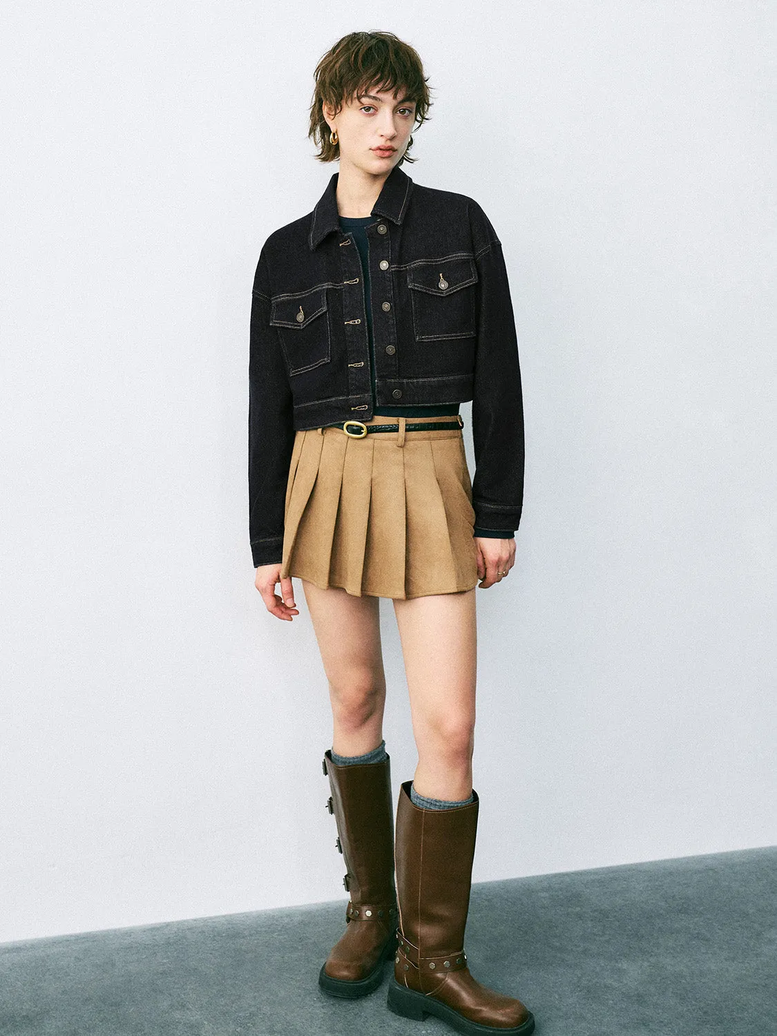 Button Up Denim Jackets sold by Urban Revivo product image thumbnail 4