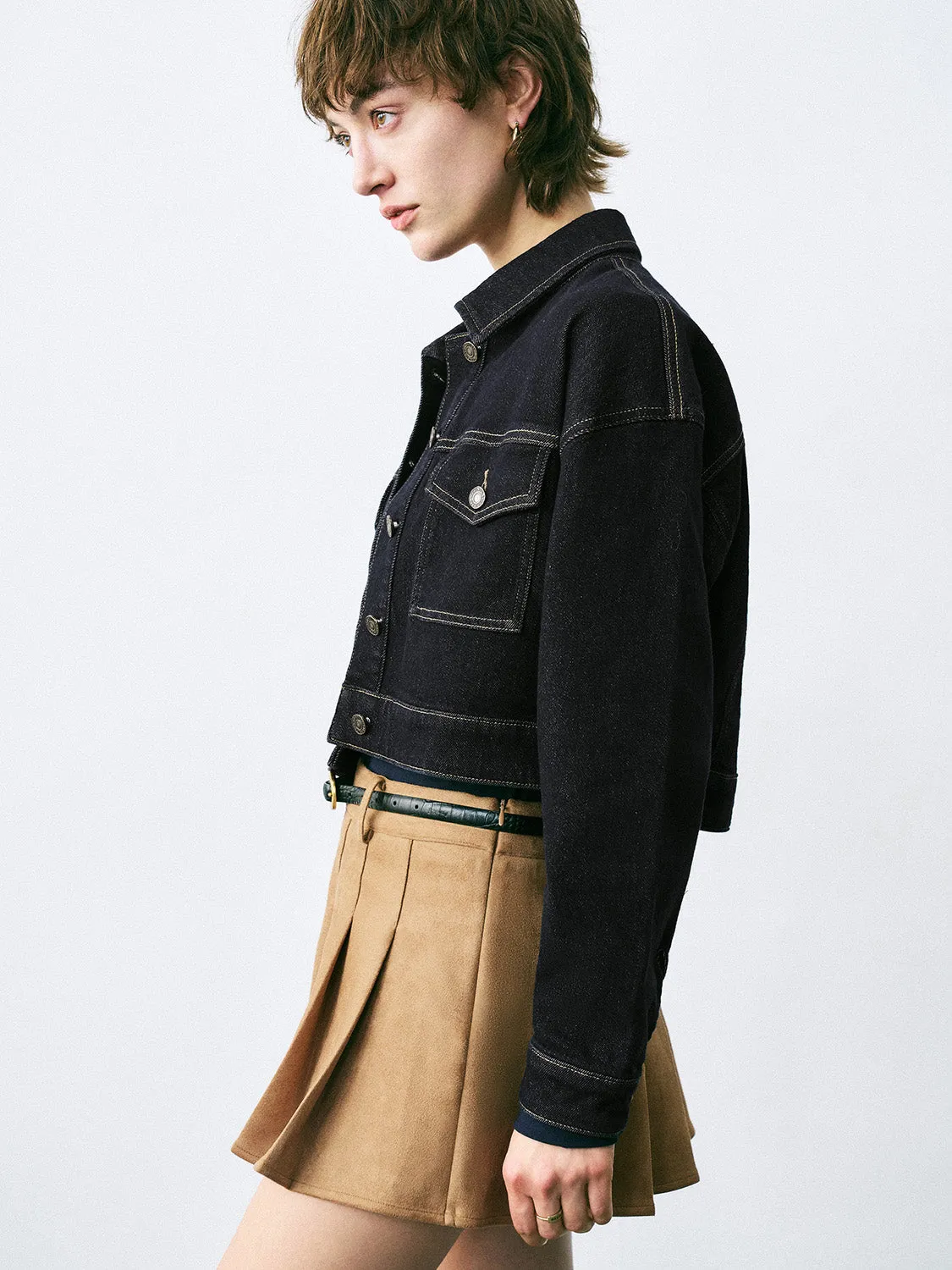 Button Up Denim Jackets sold by Urban Revivo product image thumbnail 2