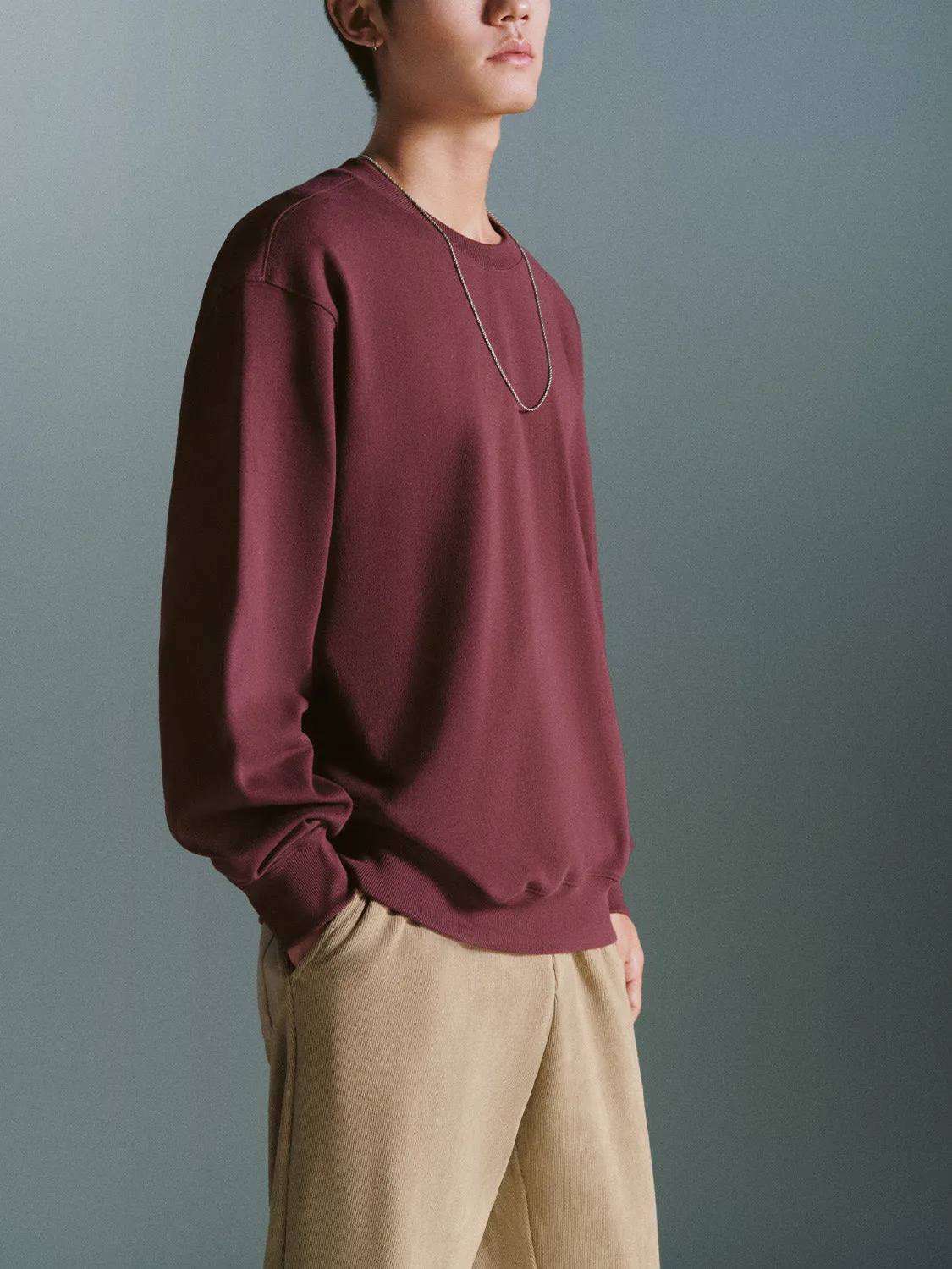 Crew Neck Sweatshirts sold by Urban Revivo product image thumbnail 2