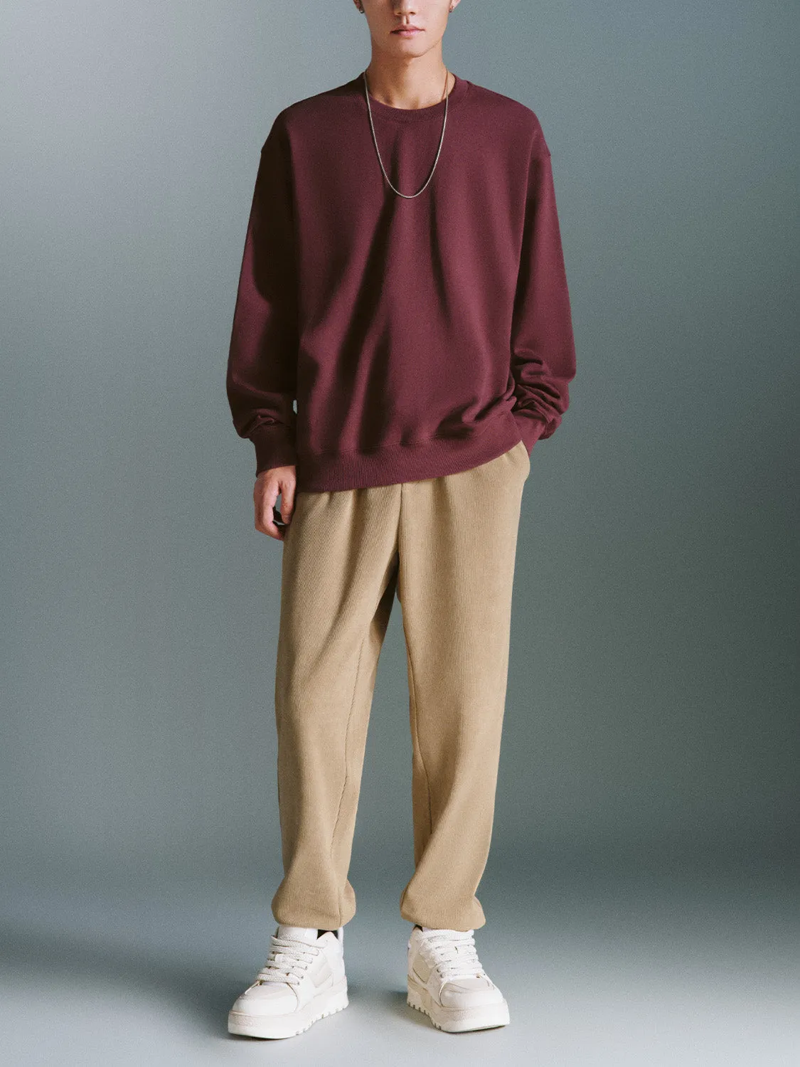 Crew Neck Sweatshirts sold by Urban Revivo product image thumbnail 4