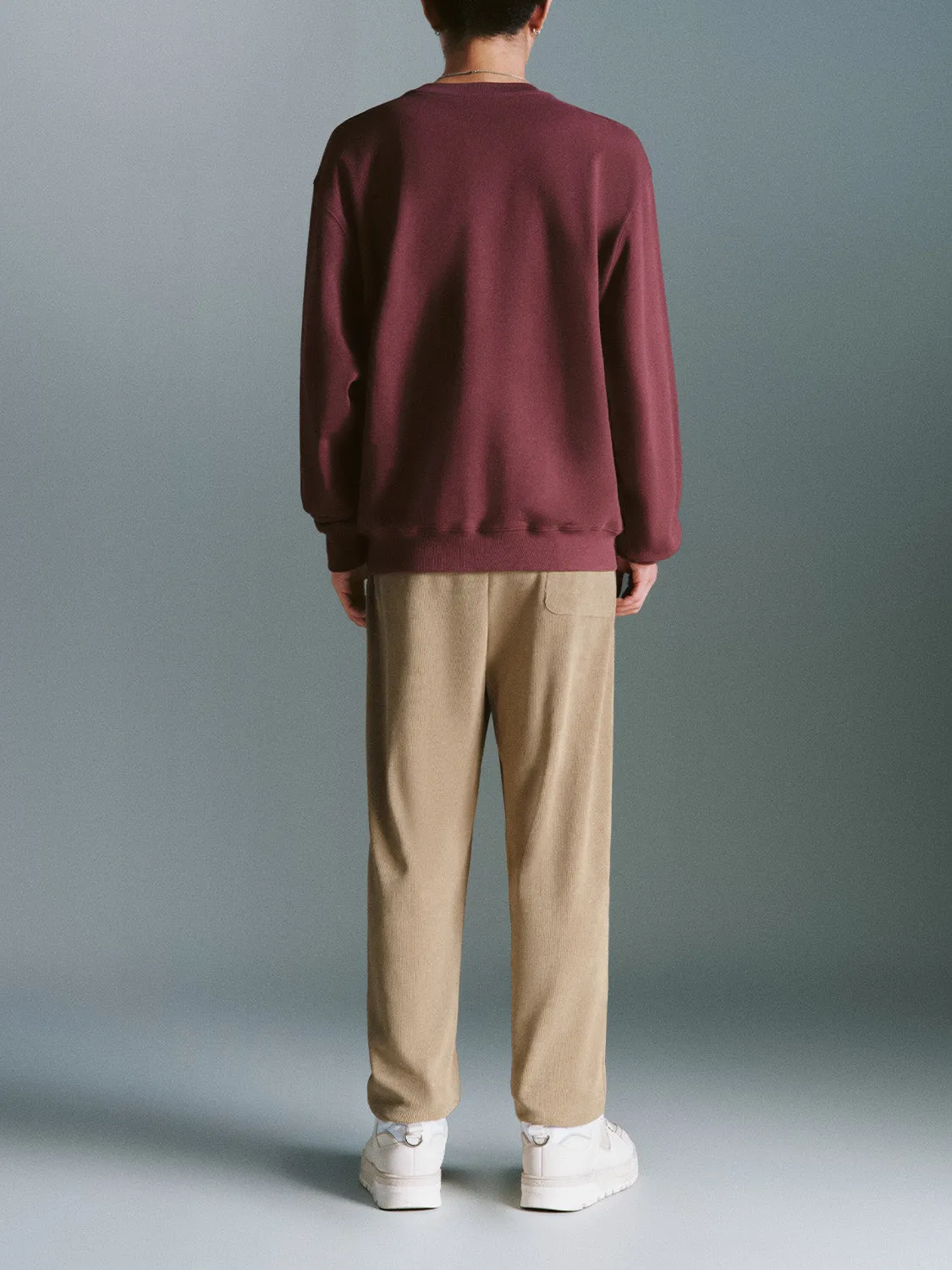 Crew Neck Sweatshirts sold by Urban Revivo product image thumbnail 3