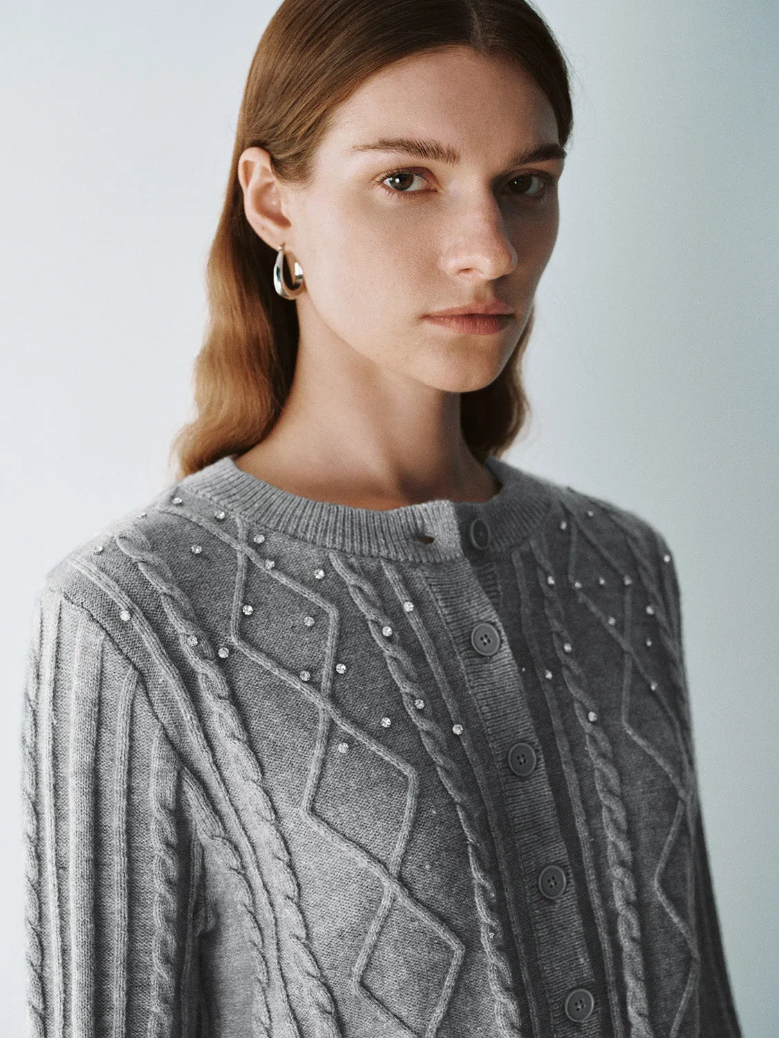 Button Up Straight Knitted Cardigans sold by Urban Revivo product image thumbnail 5