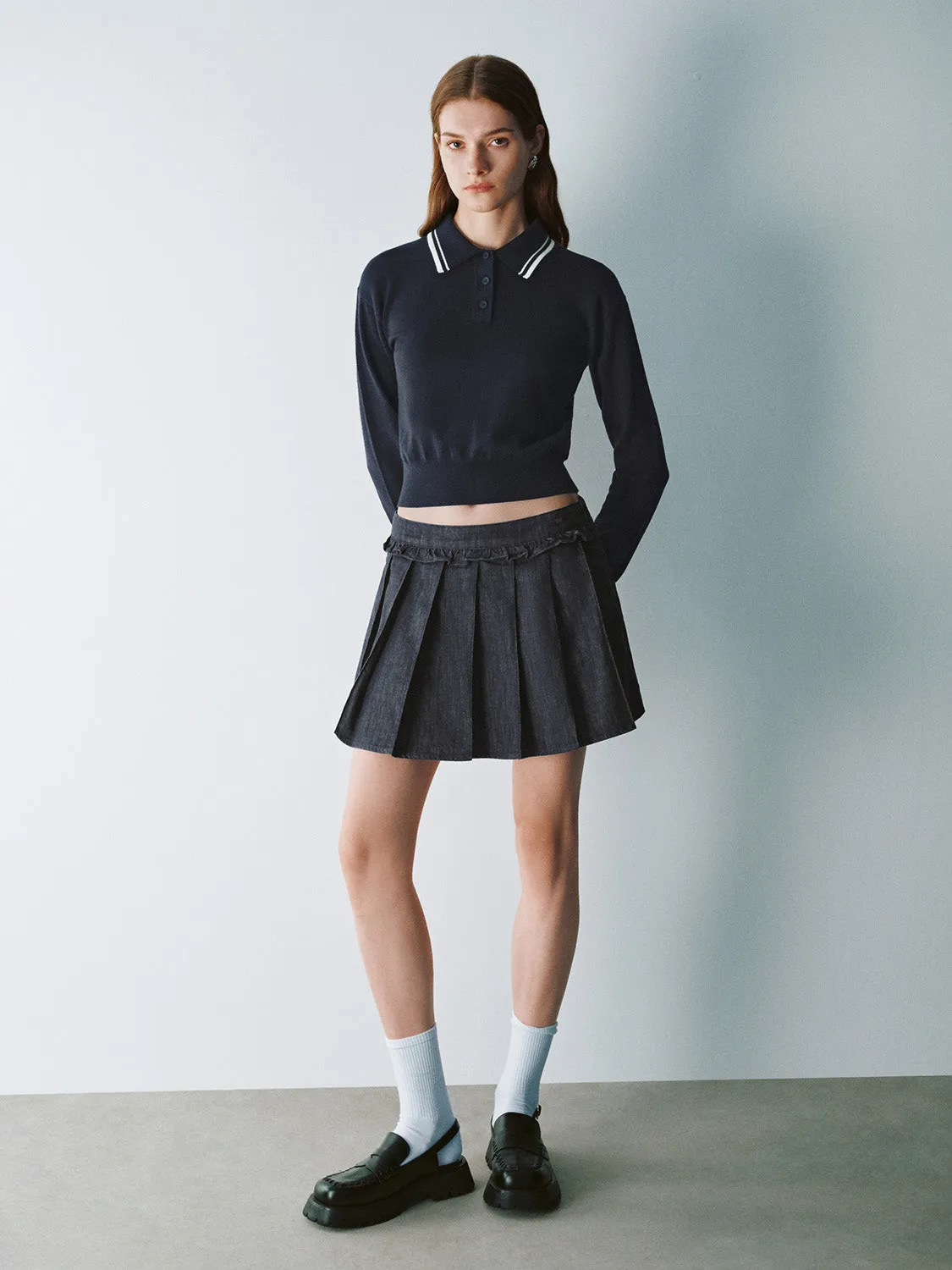 Straight Knitted T-Shirts sold by Urban Revivo product image thumbnail 4