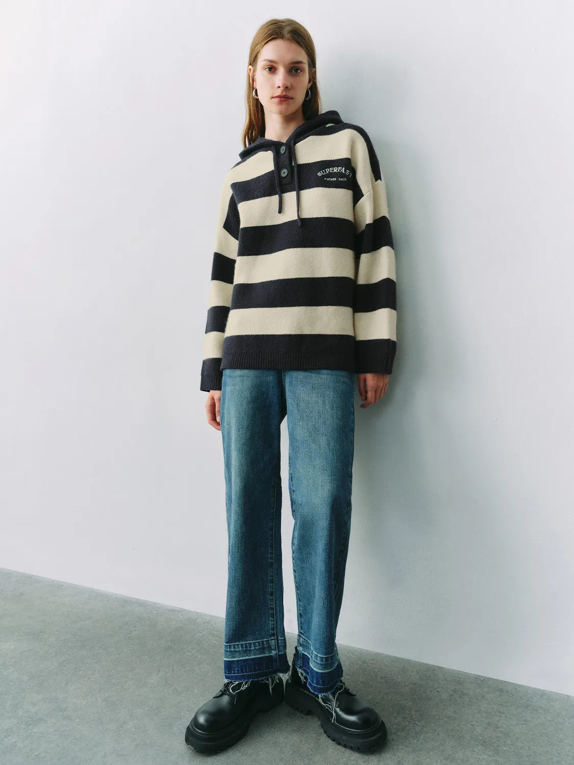 Loose Knitted Hooded sold by Urban Revivo product image thumbnail 4