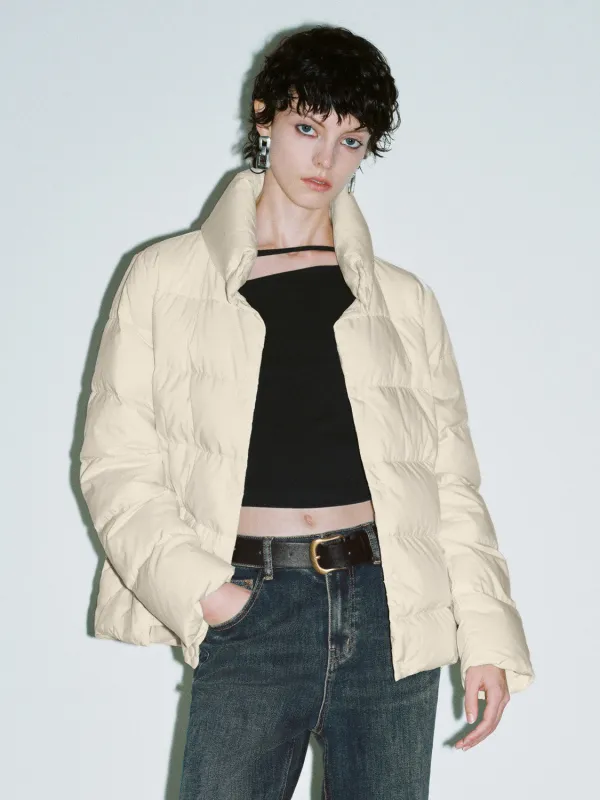 Loose Lapel Straight Down Outerwear sold by Urban Revivo