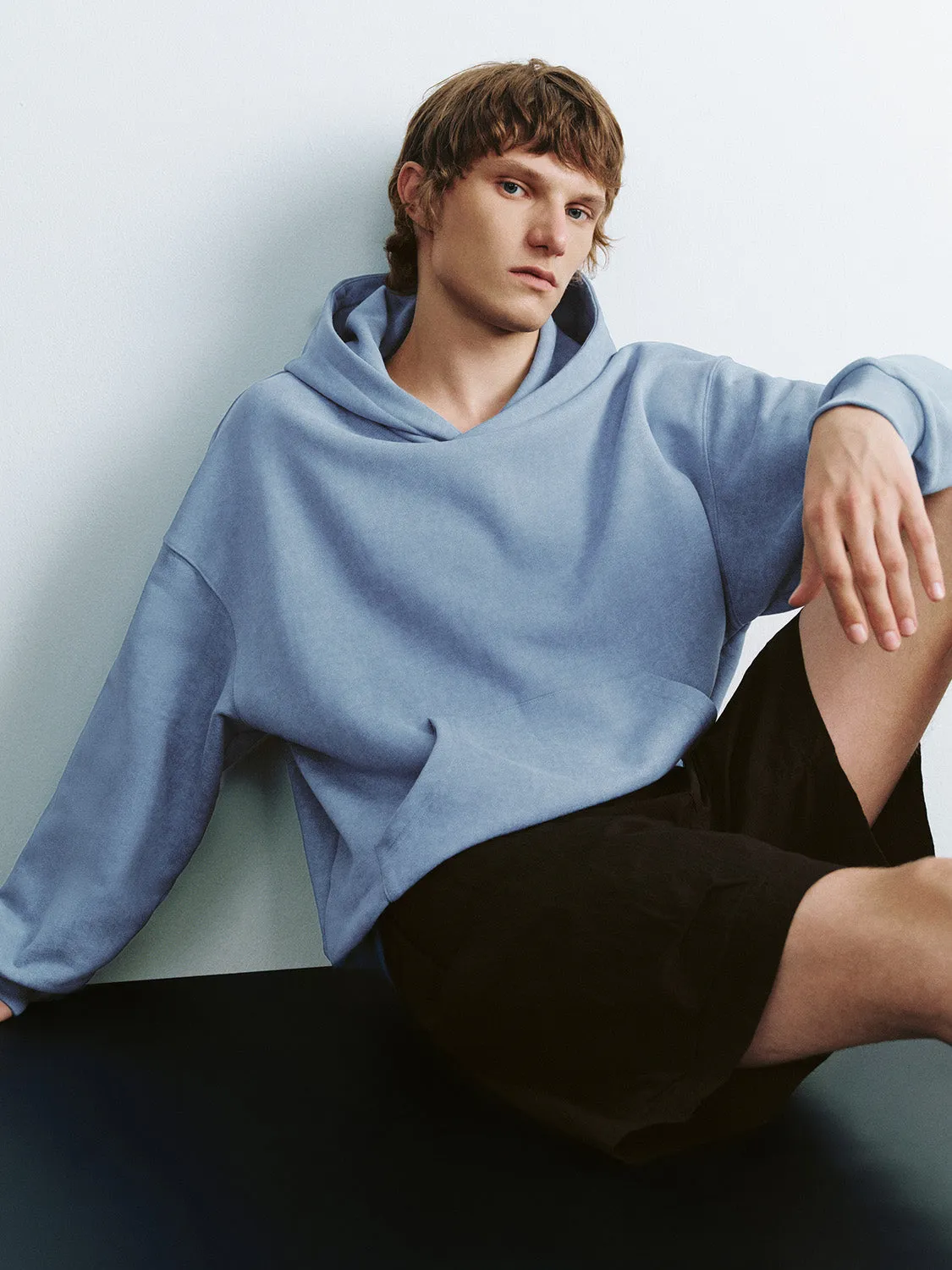 Crew Neck Straight Hoodie sold by Urban Revivo product image thumbnail 2