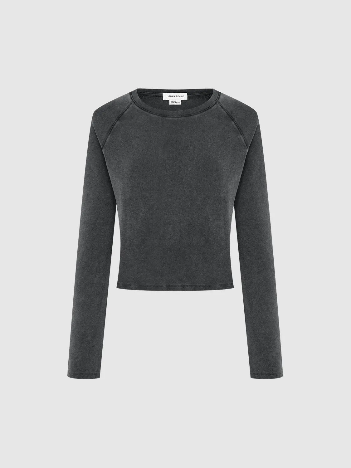 Crew Neck Straight T-Shirt sold by Urban Revivo product image thumbnail 2