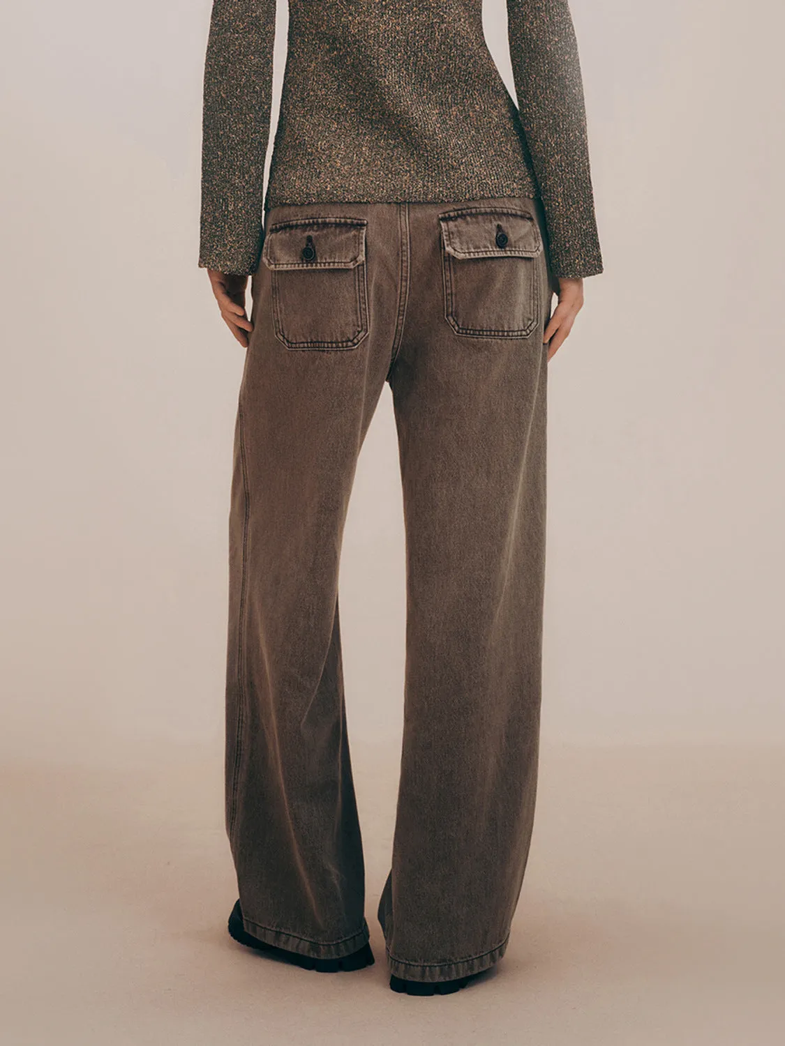 Wide-Leg Jeans sold by Urban Revivo product image thumbnail 3