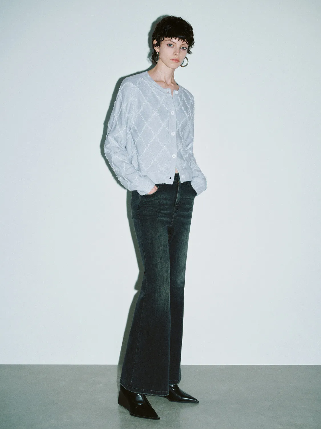 Crew Neck Knitted Cardigan sold by Urban Revivo product image thumbnail 5