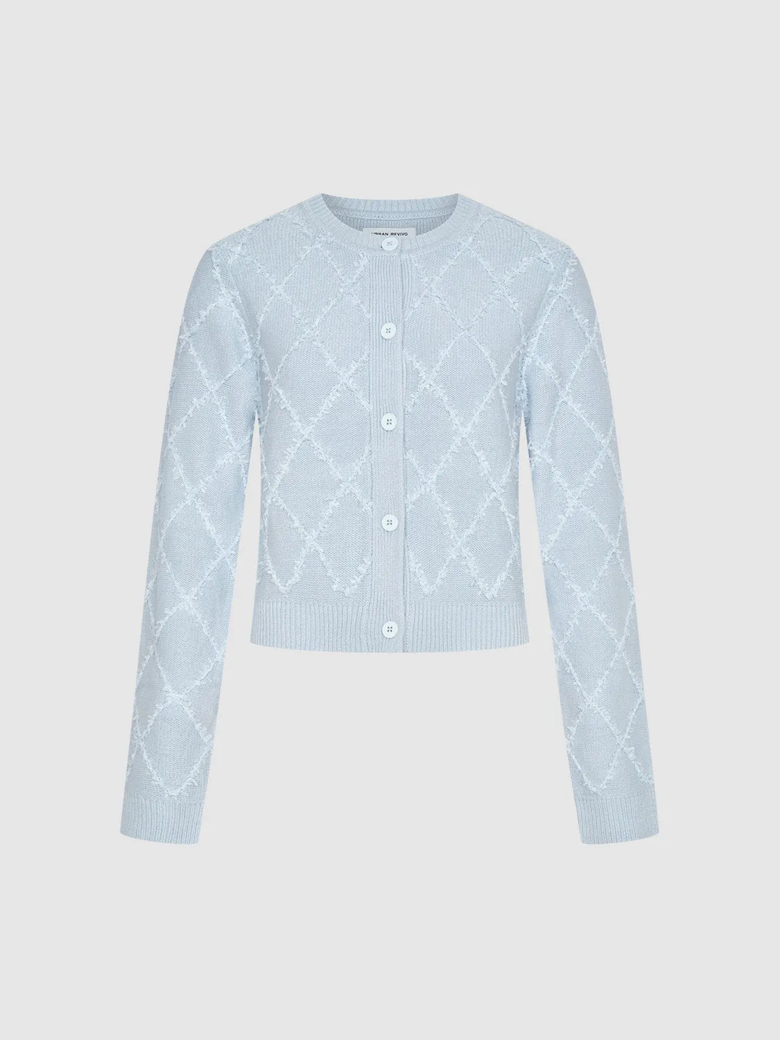 Crew Neck Knitted Cardigan sold by Urban Revivo product image thumbnail 2