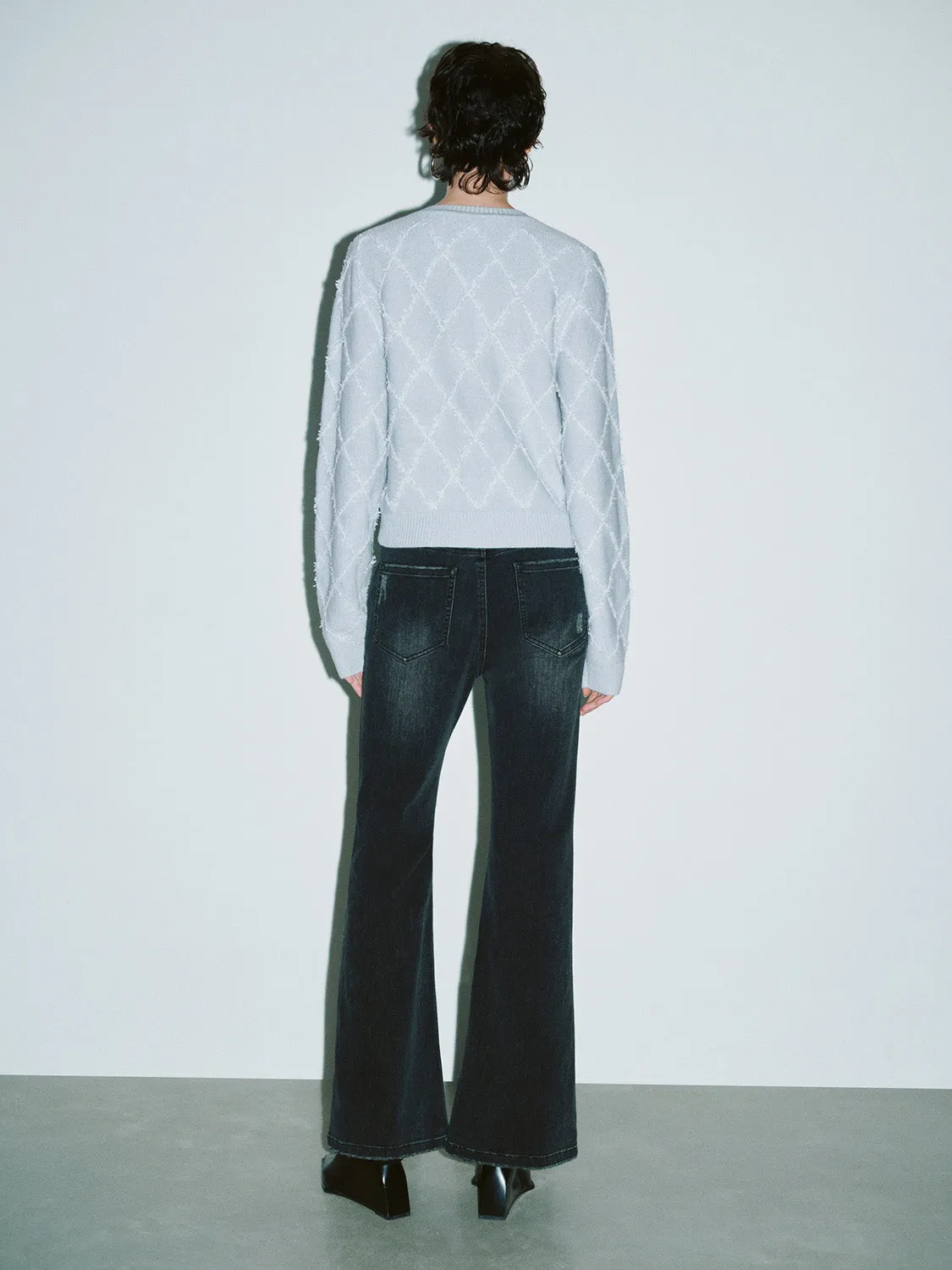 Crew Neck Knitted Cardigan sold by Urban Revivo product image thumbnail 4